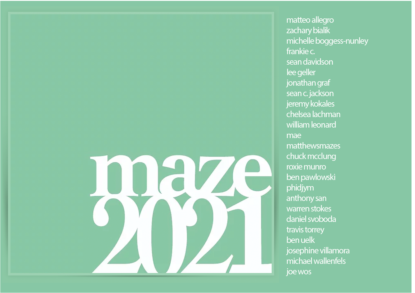 Free download of maze2021.